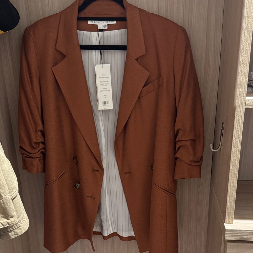 Veronica beard Rupert Dickey golden brown size 6 Women's Rust Blazer